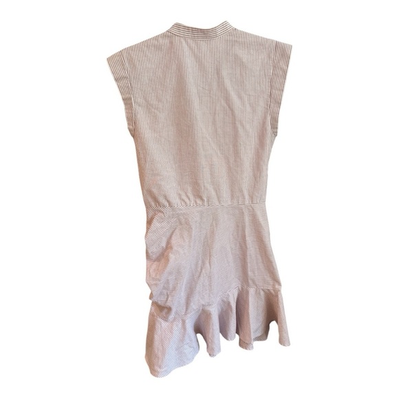 Veronica Beard Red and White ruched dress - Picture 3 of 4